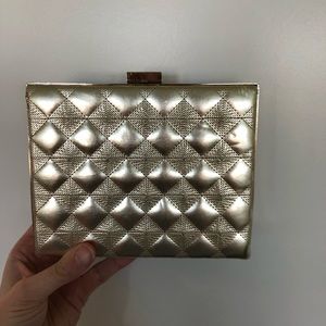 Natasha Couture Gold fashion Clutch